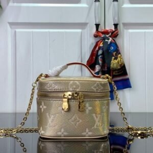 Micro Vanity Bag Gold Tone